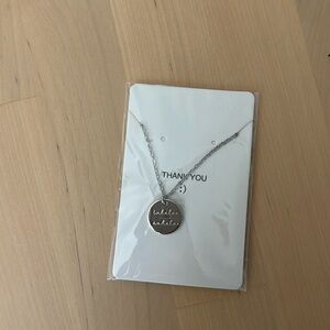Inhale/exhale necklace - new in packaging